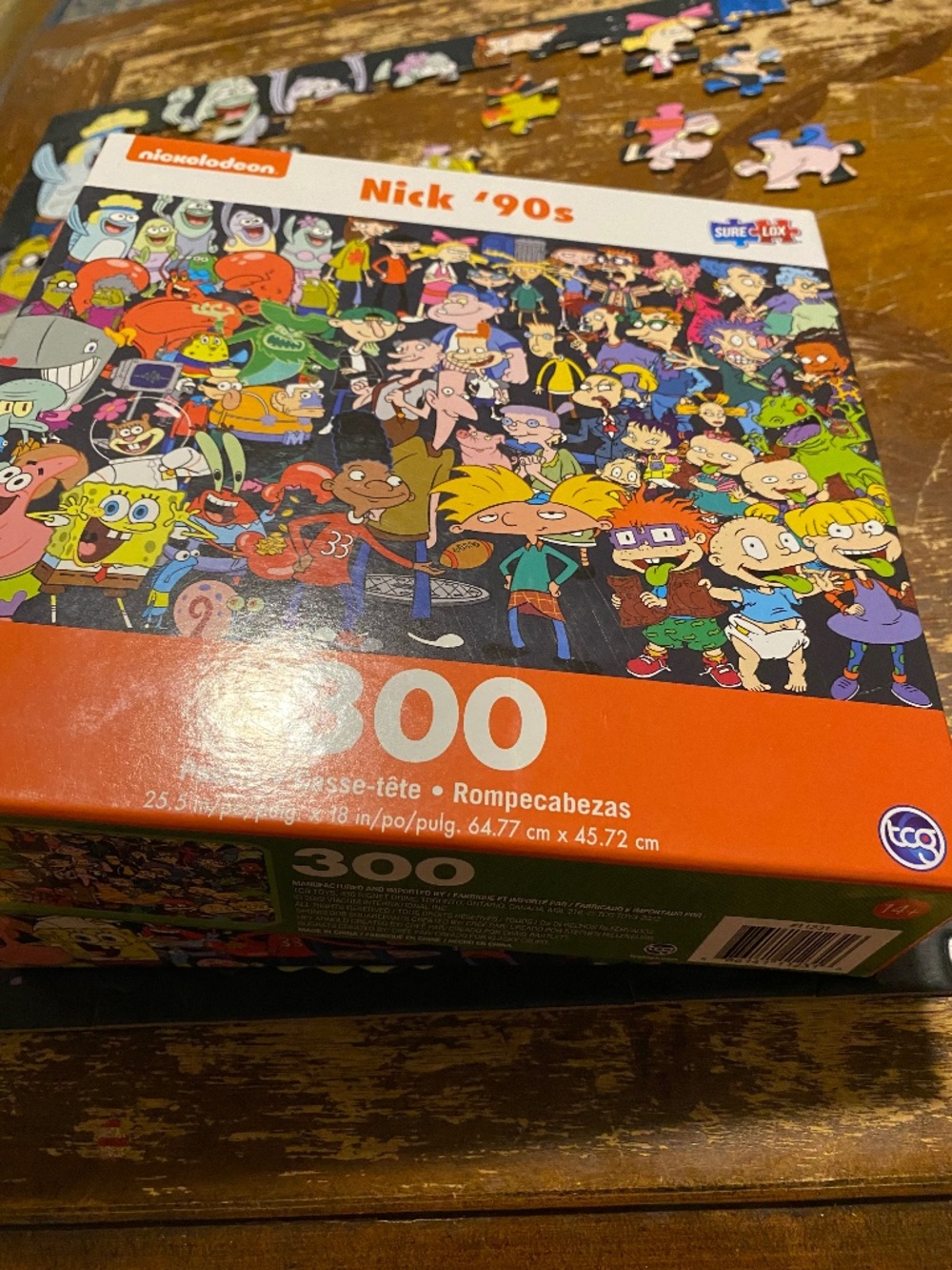 Nickelodeon Nick 90s Retro Collection 300 Piece Puzzle surelox